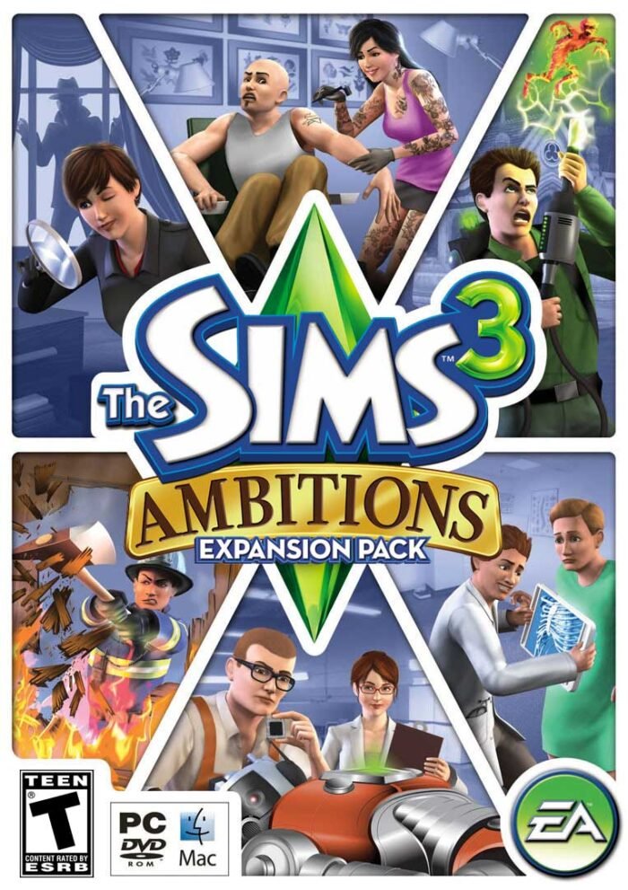 the sims 3 ambitions cover original - GameKeyZone