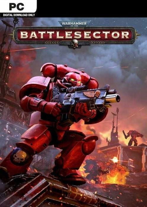 Screenshot from Warhammer 40,000: Battlesector showing Space Marines battling Tyranids in a strategic combat scenario